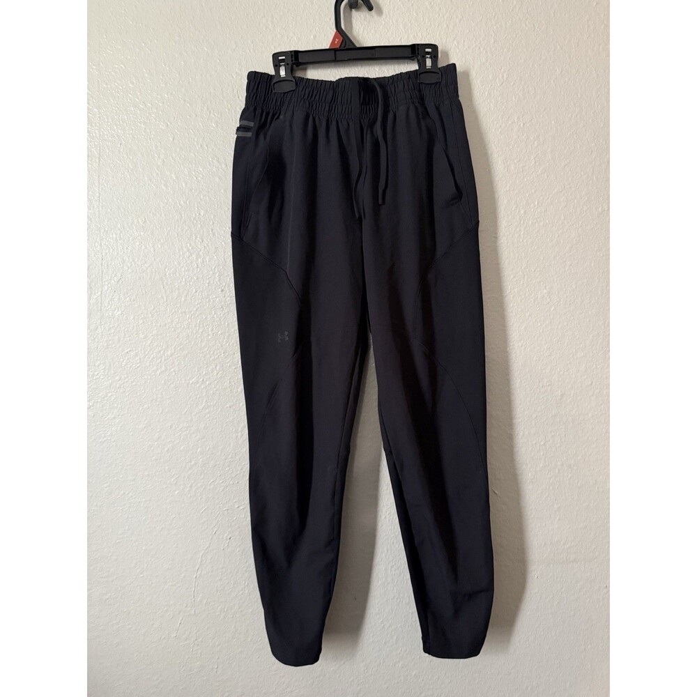 Under Armour Pants Womens XS Black UA Unstoppable Woven Jogger Pockets Running